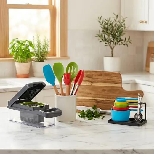 Modern kitchen gadgets and daily use items