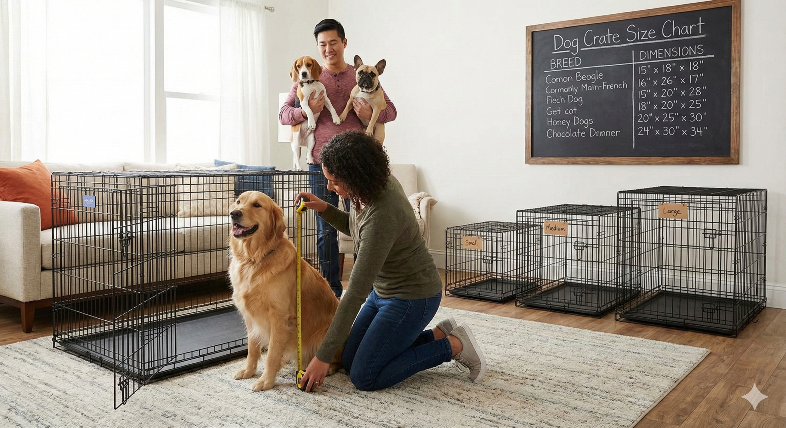 Dog Crate Size Chart: How to Choose the Right Crate Size (With Measurements)